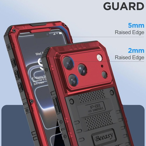 Beeasy case for iPhone 17 Pro, IP68 waterproof, shockproof aluminum armor with protector, new