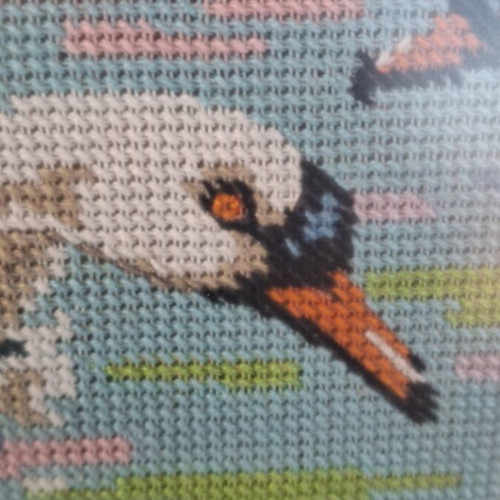 Handmade embroidery used, 118×59 cm