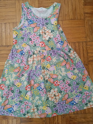 H&M floral dress with butterflies, ages 4-6