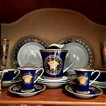  Σερβίτσιο 16τμχ,.φαγητού, καφέ, τσαγιού 2 ατόμων Rosenthal Versace Medusa Blue