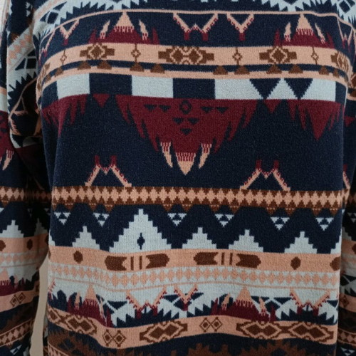 Women's blouse with ethnic/boho pattern like new, sizes M-L