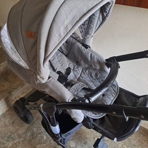Lorelli Rimini 3in1 baby stroller, grey, suspension, storage