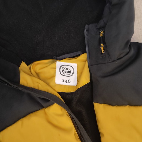 Cool Club jacket for 12-year-old boy like new, yellow and black