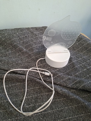 Room lamp with cable, 20 cm