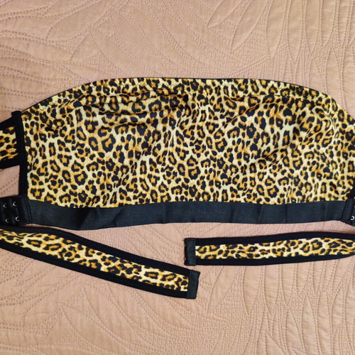 Strapless bra plus size 4XL new, animal print leopard design