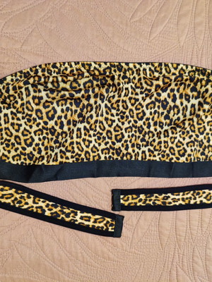 Strapless bra plus size 4XL new, animal print leopard design