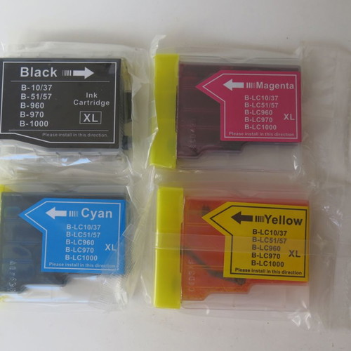 Brother compatible ink cartridges, new, 4 pieces (CMYK)