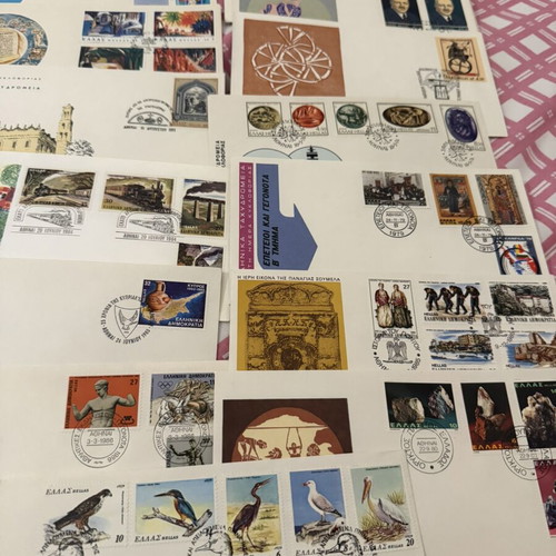 First Day Covers pack of 140, 80s-90s Greece
