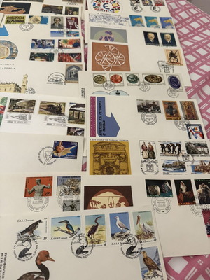 First Day Covers pack of 140, 80s-90s Greece