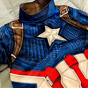 Αποκριάτικη παιδική στολή Captain America 8-10