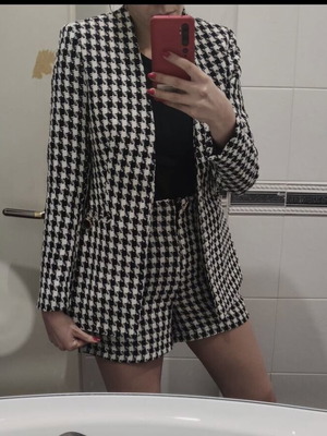 Tweed shorts and jacket set like new