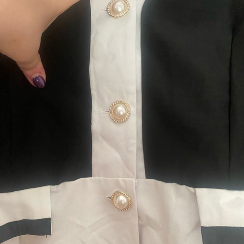 Black and white Shein shirt like new, size L