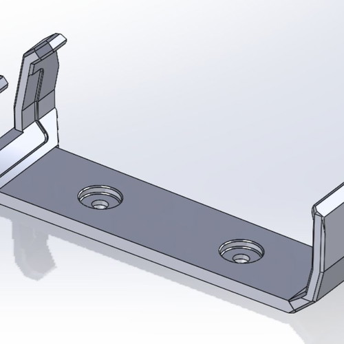 Mounting base for Parkside charger new, 3D printed