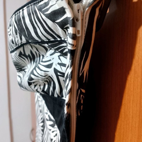 Short summer dress H&M like new, black and white, XS