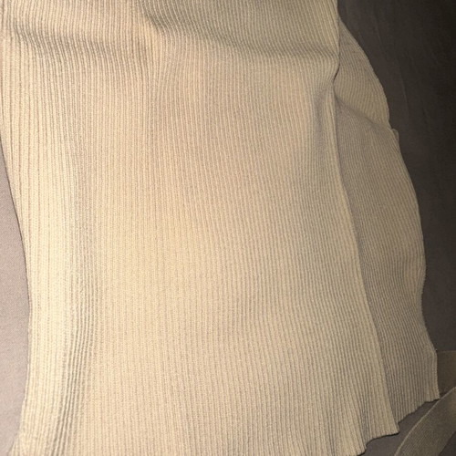 Zara beige backless top, small, sand color
