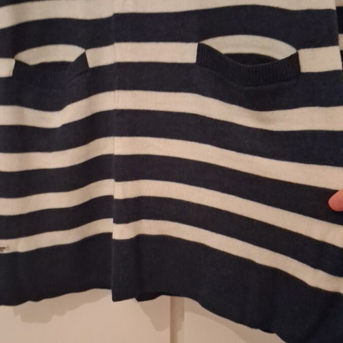 Lacoste wool dress size 38, blue and white