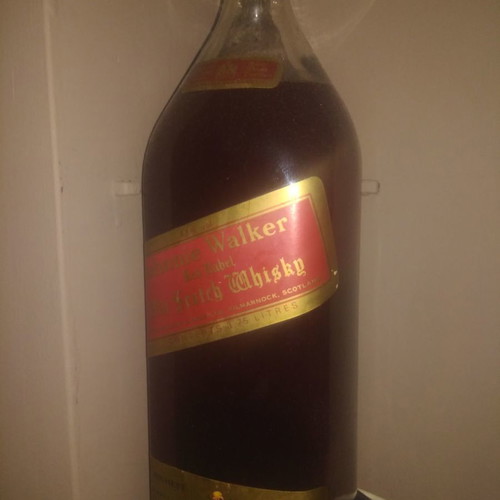Johnie Walker 5lt bottle used, empty, collectible
