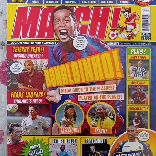 Match Football Magazine Issue 25-31/10/2006 like new with Tottenham poster