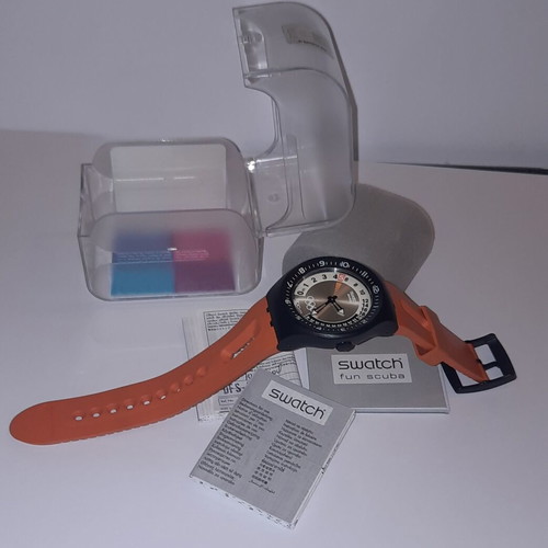 Swatch Fun Scuba SUGB103 Climbing Lobster Olympic Edition 2004 new