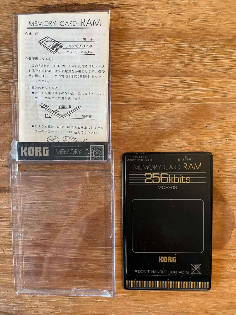 KORG メモリーカード RAM MCR-03 256kbits 【公式通販】