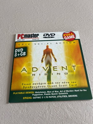 Dvd Rom Advent Rising new, full game, 8GB, PC Master