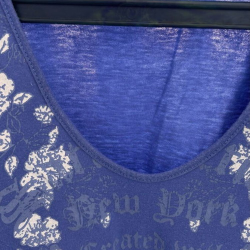 BSB women's blue medium blouse like new with wide sleeves