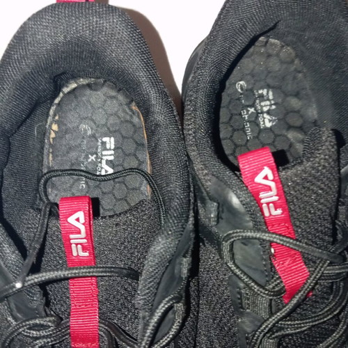 Fila Memory Zeke Nanobionic athletic shoes used, black, size 45