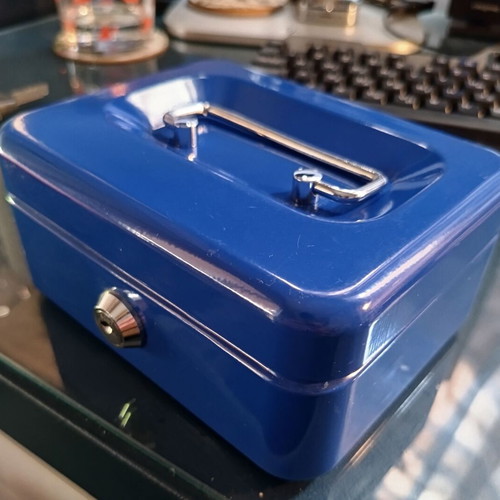 Metal Cash Box used with Lock and Handle