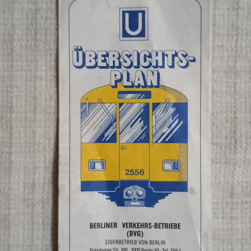 Berlin Transport Map 1979-1980 like new, paper foldable