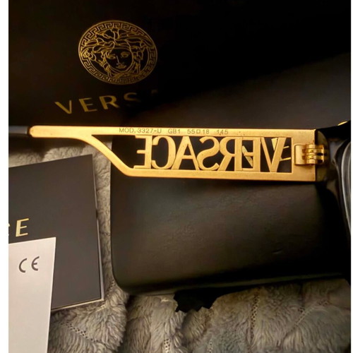 Versace glasses like new, black and gold frame