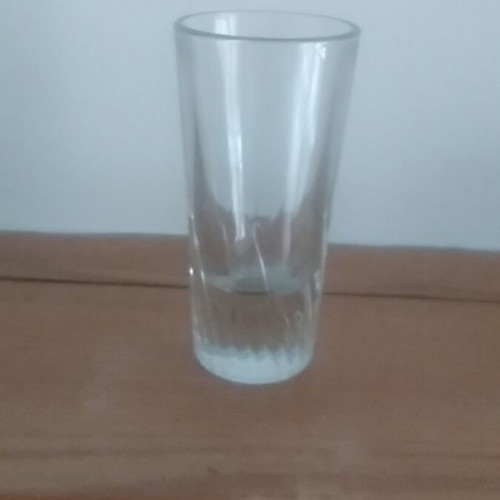 Liqueur glass tube like new with embossed design for tsipouro