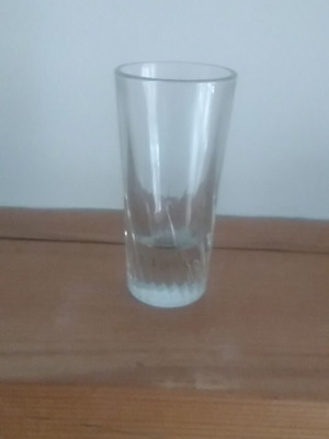 Liqueur glass tube like new with embossed design for tsipouro