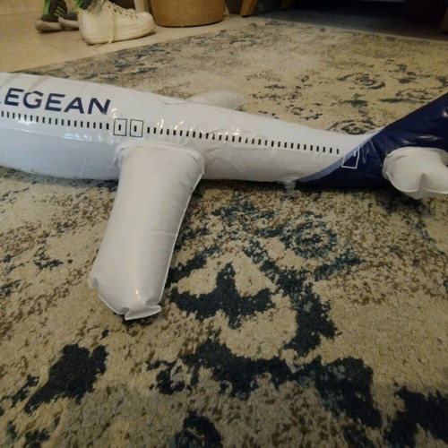 Collectible Aegean inflatable airplane like new