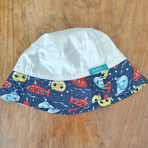 Bucket hat with submarine print Tortue used for boys