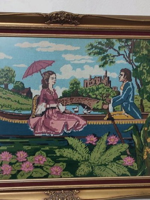 Embroidered frame used in good condition