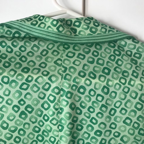 Vintage dress like new, custom made, green satin XXL