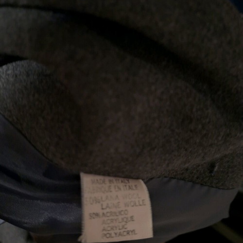Women's charcoal coat like new, wool, Made in Italy