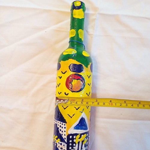 Glass Bottle Summer Time Ioanart handmade, new
