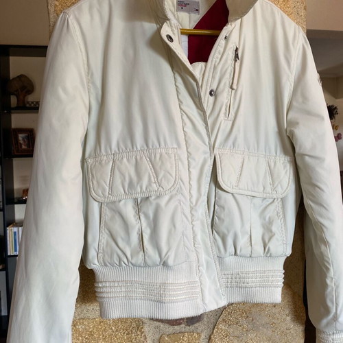 Tommy Hilfiger jacket white beige like new, medium size