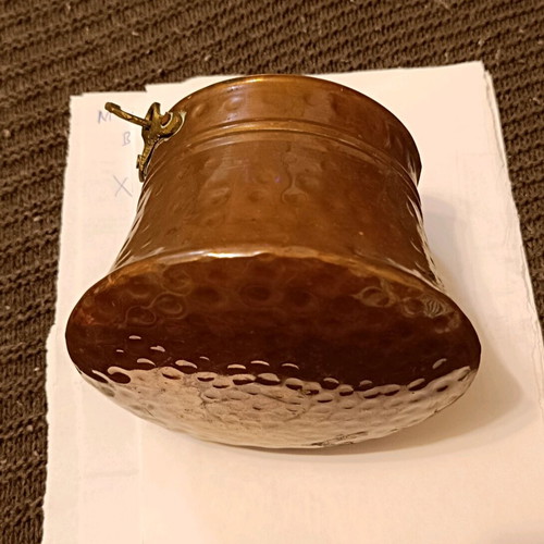 Vintage copper pot used