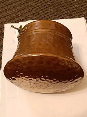 Vintage copper pot used