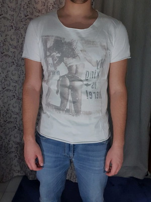 Gus's λευκό t-shirt XL μεταχειρισμένο