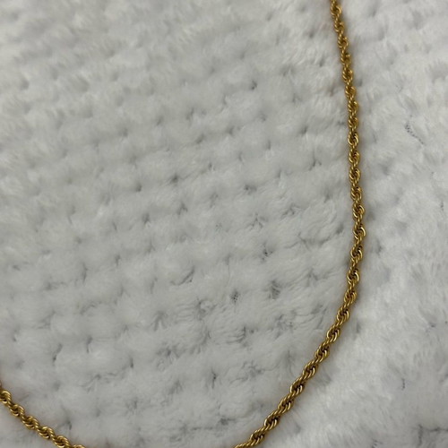 Stainless steel gold cross necklace with new chain
