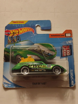 HW Tour de Fast toy car new with cycling tour theme