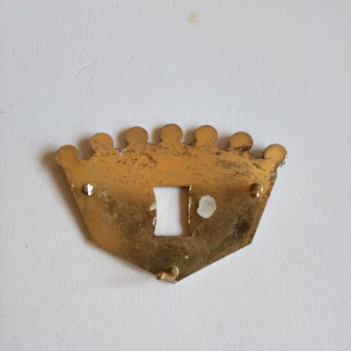 Indezit vintage collectible aluminum badge used
