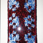 Woven frame in plexiglass red new