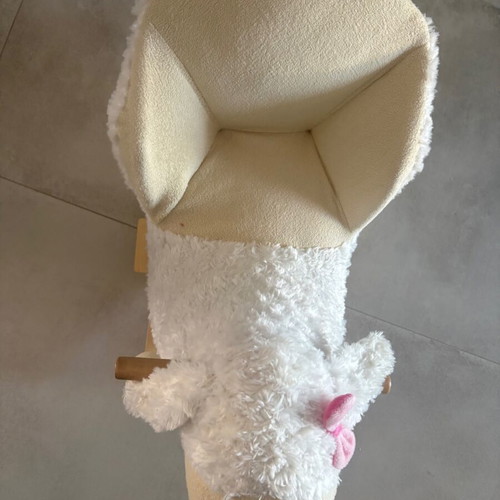 Kikka Boo rocking sheep with wooden base used, suitable from 12 months