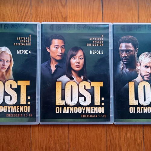 Lost Season 2 DVD used with Greek subtitles, 7 discs