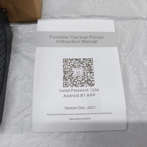 Portable thermal receipt printer
