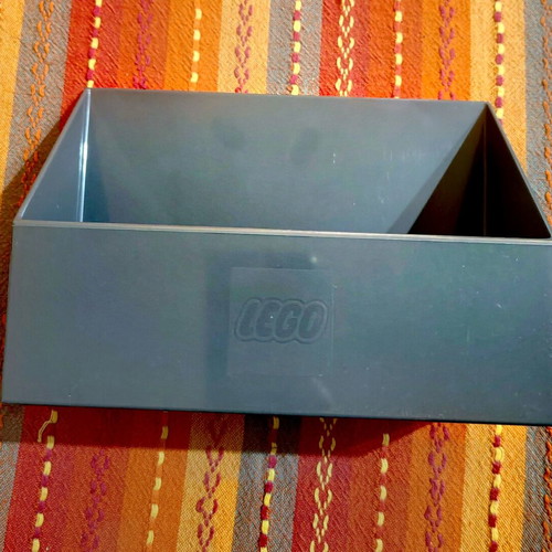 LEGO Brick Scooper plastic storage box gray like new